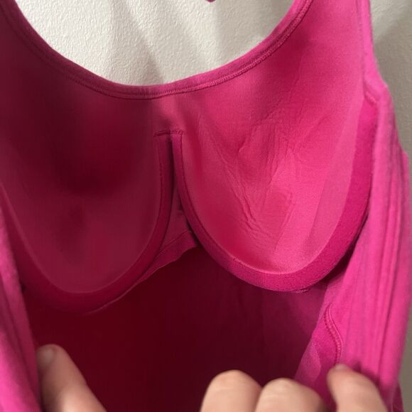 Vtg Y2K Gap Body Tank Top Womens Pink Bra Camisole 34D Pullover Undershirt - Picture 4 of 5
